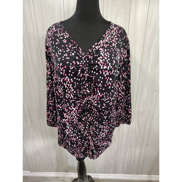 Cato Women's Pull Over Top Size 18/20 W Business Casual Stretch Plus Comfort - Picture 1 of 10